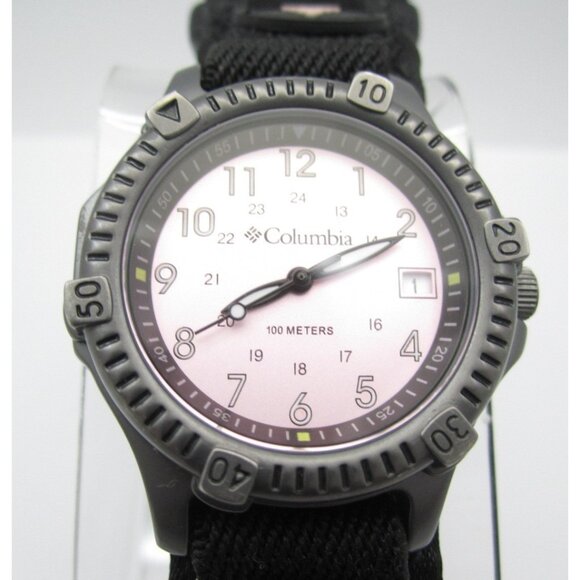 Women Columbia Quartz WR Analog 35mm Round Watch (H933) "New Battery" - Picture 1 of 12